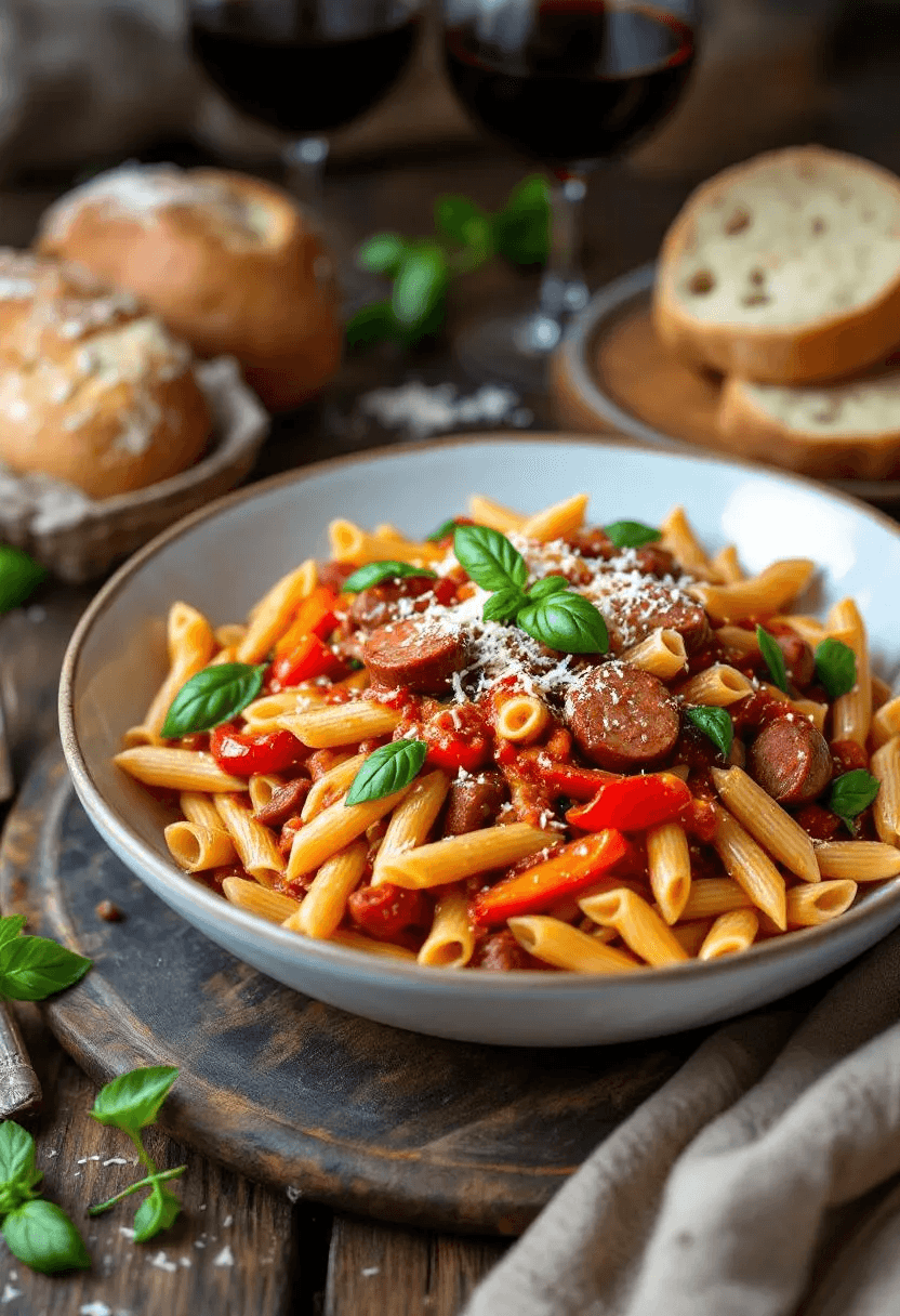 Spicy Sausage Pasta